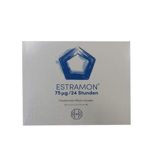德国诺华(Estramon)卵巢雌性激素荷尔蒙贴更年贴75ug*24贴/盒（德国原装进口 ，无中文标）